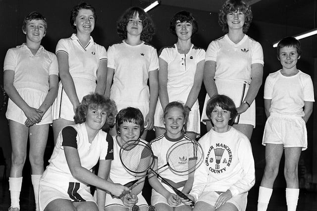 St Thomas More High School badminton squad in 1979