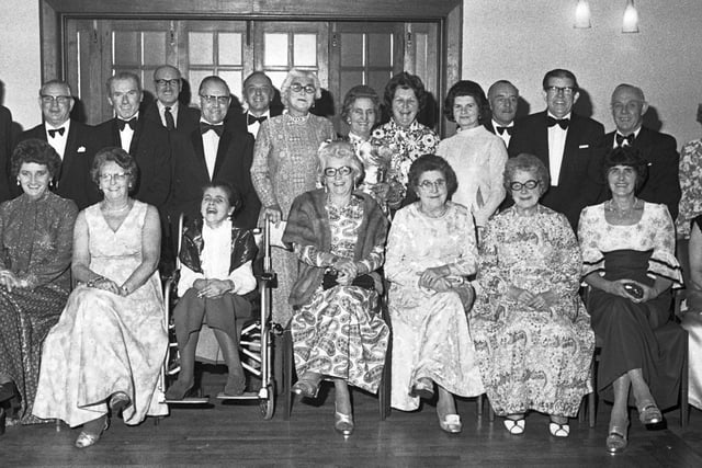Wigan's newsagents attend their annual Christmas dinner dance in 1974