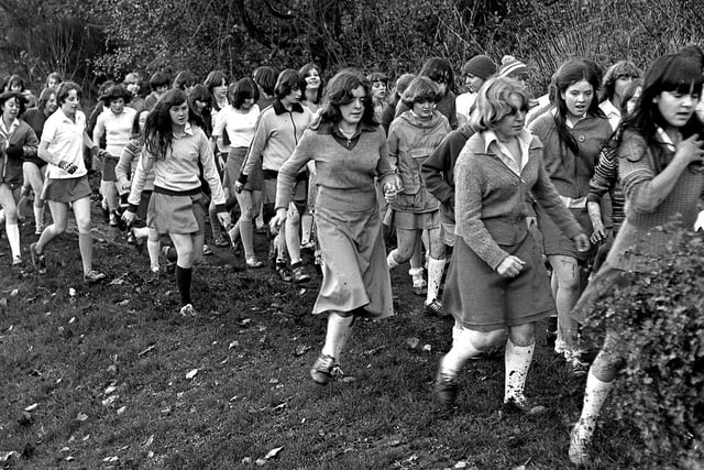 Whitley School cross country race in Wigan in 1979