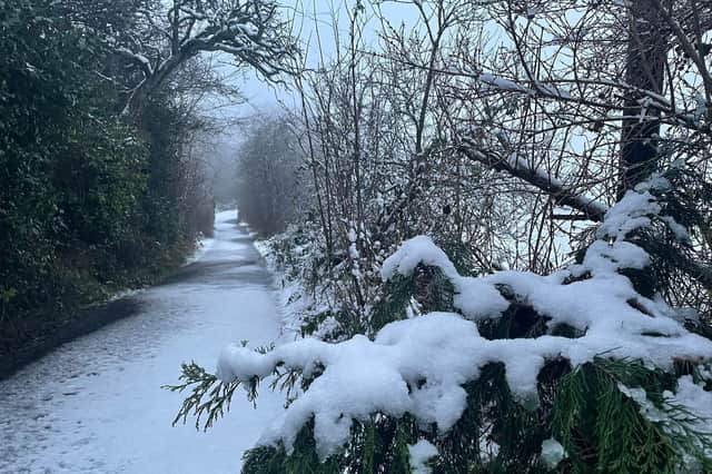 A snowy Boxing Day in Wilsden, near Bingley