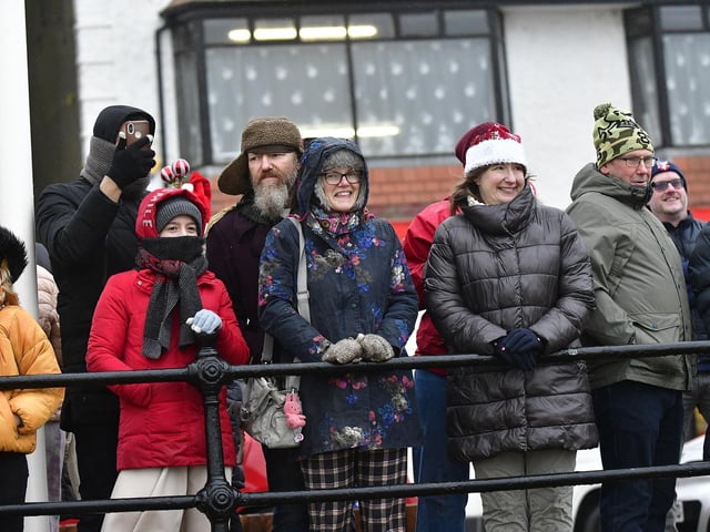 Smiles from the crowd