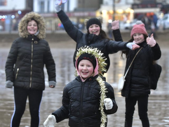 Some of the smaller supporters!
