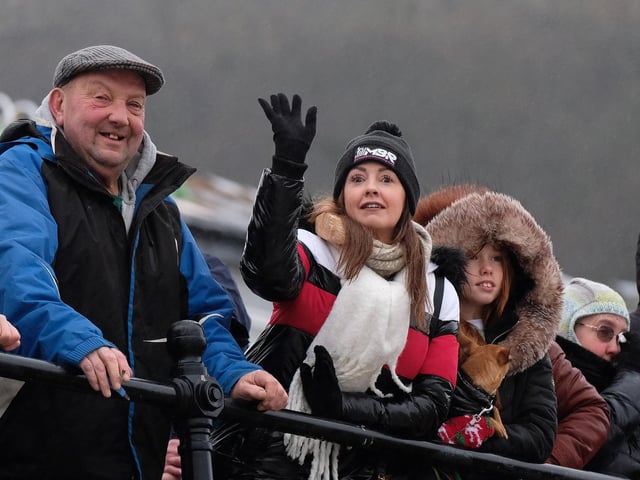 Waving to the teams