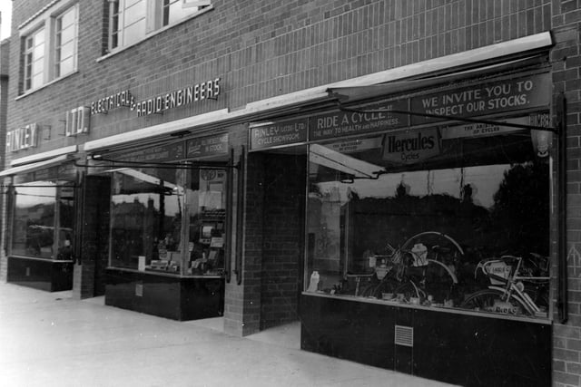 Ainley Ltd, Electrical radio engineers and Cycle showroom on Cross Gates Road in September 1940.