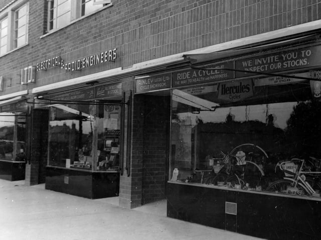 Ainley Ltd, Electrical radio engineers and Cycle showroom on Cross Gates Road in September 1940.