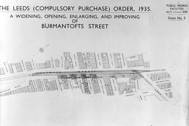 Burmantofts Street Improvement Plan in December 1940.