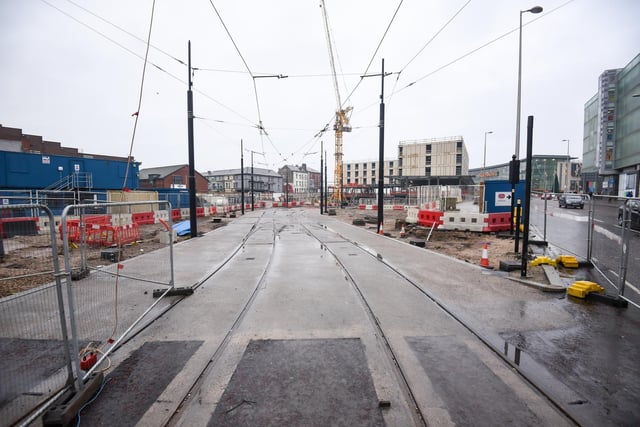 People should see trams on the extended track up Talbot Road, between North Pier and North Station, in January. But don’t be tempted to hop onboard as they are for testing purposes only.