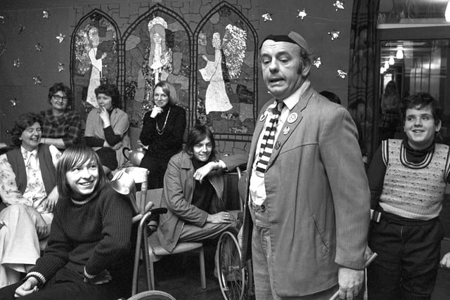 Wigan comedy legend Harry Pemberton entertains adoring fans in 1974