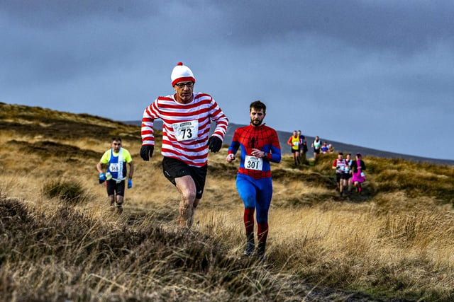 Adam Smallwood as Where's Wally and Leon Severn as Spiderman