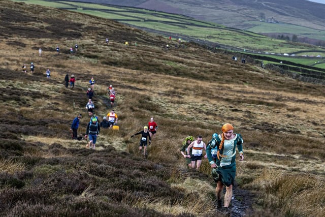 Runners across the moors