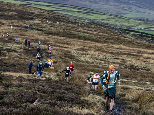 Runners across the moors