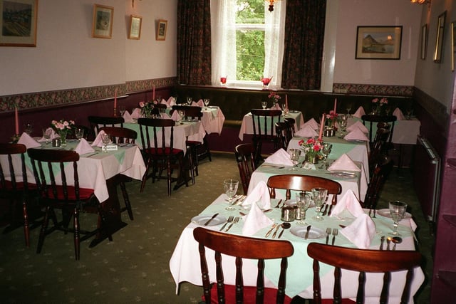 Does this dining room look familiar? Fulneck restaurant in August 1999.