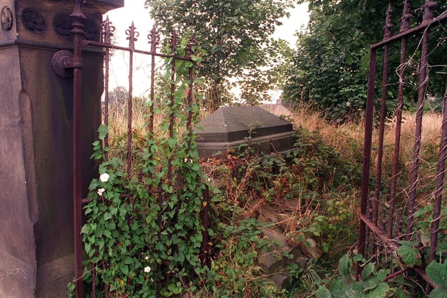 The burial ground on the site of the old Mount Zion Methodist Church in Pudsey.