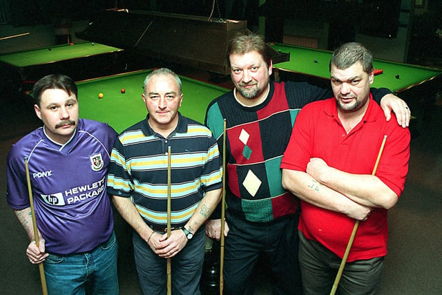 Pudsey Liberals 'A' team, before their game with Morley 'D' in November 1998. Pictured, from left, is David Ridsdale, David Whitaker, Gordon Harrison and Paul Sigsworth.