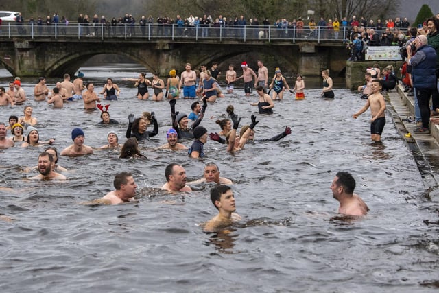 Around 100 swimmers of all ages took part