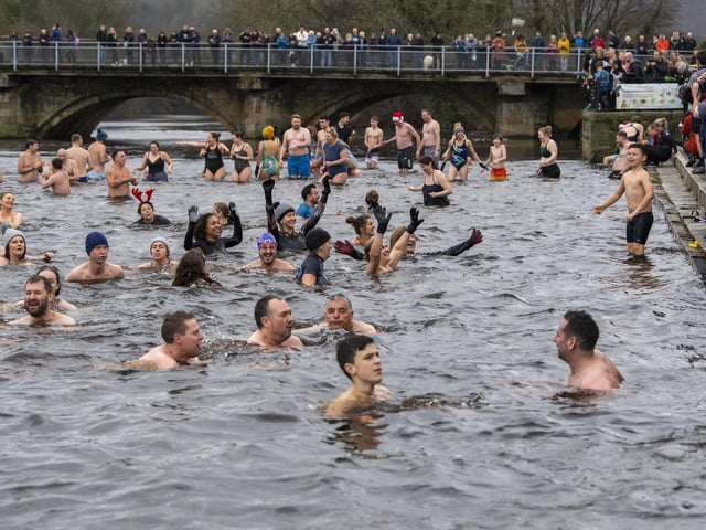 Around 100 swimmers of all ages took part