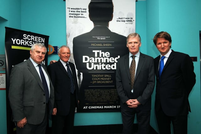 The Damned United is undoubtedly the cinematic pride of our city. As a film about Leeds United during Brian Clough's ill-fated tenure, it’s no surprise scenes were set and filmed in the city. Pictured at the film's Yorkshire premier is director Tom Hooper (right) with Ex Leeds United players from the left Peter Lorimer, Eddie Gray and Gordon McQueen.