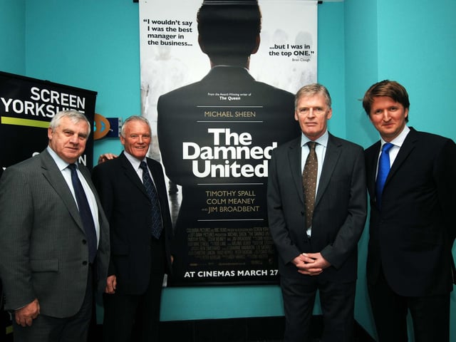 The Damned United is undoubtedly the cinematic pride of our city. As a film about Leeds United during Brian Clough's ill-fated tenure, it’s no surprise scenes were set and filmed in the city. Pictured at the film's Yorkshire premier is director Tom Hooper (right) with Ex Leeds United players from the left Peter Lorimer, Eddie Gray and Gordon McQueen.