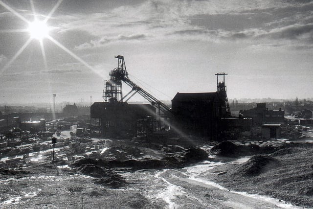 Golborne Colliery in December 1984.