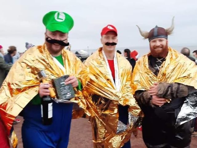 Splashing start to 2022 - Fancy dress winners - Pictures by Keith Douglas Photography