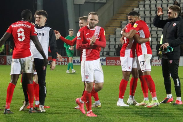 Morecambe players can reflect on their second-half fightback