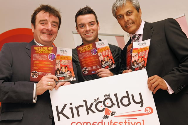 Make 'em laugh: Kirkcaldy4All was a key player in creating the first Kirkcaldy Comedy Festival in 2010 with promoter Tommy Sheppard - now an MP - and featuring stand-up comedian Des Clarke