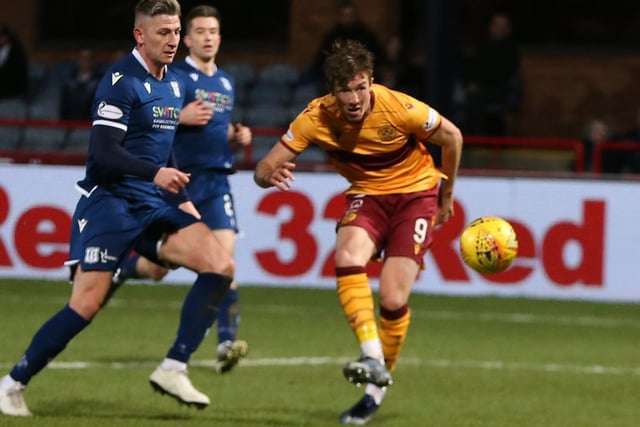 The well travelled English striker has led the line brilliantly for the Steelmen this campaign, with the highlight coming when he netted a hat-trick in a 3-0 Scottish Cup win at Dundee in January (pictured).