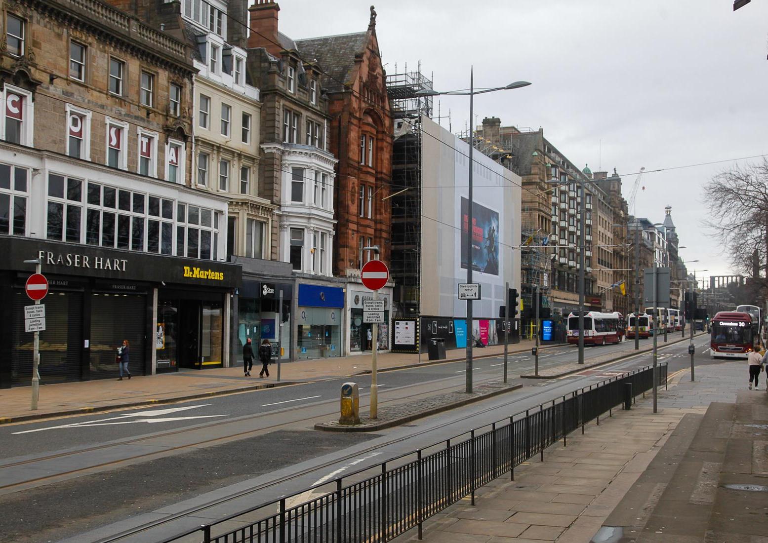 Businesses and shops are closed and people are 'staying at home'.