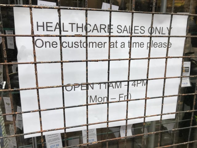 The Teviot Place shop offering healthcare sales only.