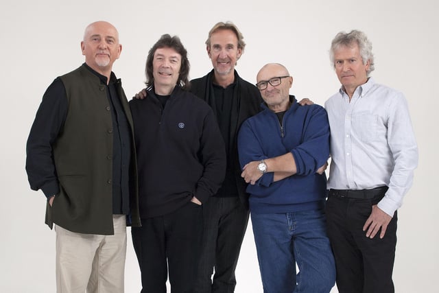 Progressive rock giants Genesis, together from 1967 to 1998, 2006 to 2007 and again this year, played at Kelso’s Tait Hall on September 23, 1972. Fronted by Peter Gabriel at the time, they were promoting their fourth album, Foxtrot. Photo: Patrick Balls/Gelring