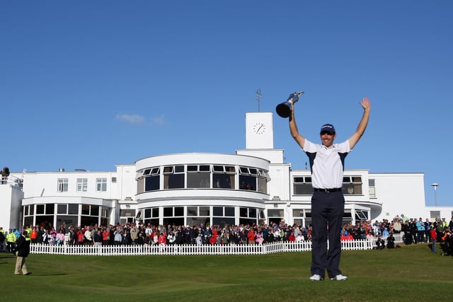 Tough conditions at Royal Birkdale led to high scoring but Harrington outlasted the rest to defend his Open crown. He won by four from Ian Poulter.