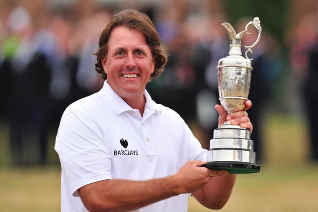 Mickelson produced a stunning final round of 66 at Muirfield for his fifth major title, three strokes ahead of runner-up Henrik Stenson.