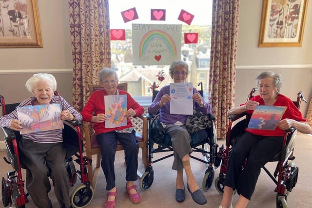 Buccleuch Care Centre residents, from left, Ella Clarkson, Sadie Brodie, Irene Mcleod and Patsy O Connoll.