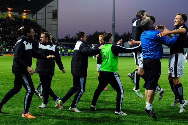 It's party time for Falkirk after an epic match