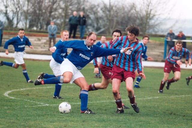Ross Watson preparing to make a tackle in 1997.