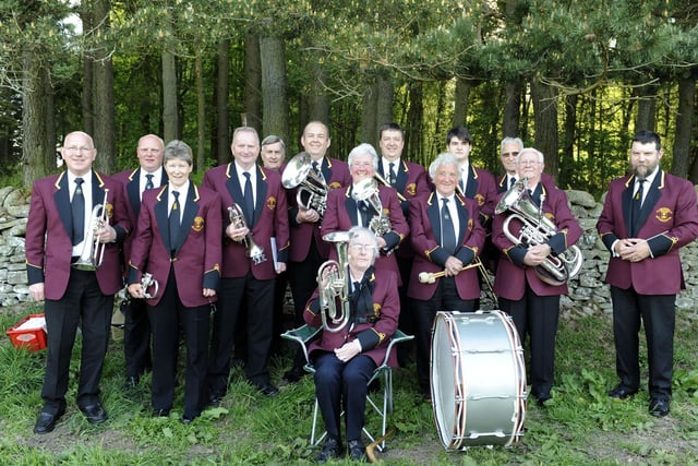Galashiels Town Band give their new uniforms an airing during the 2010 Threepwood ride.
