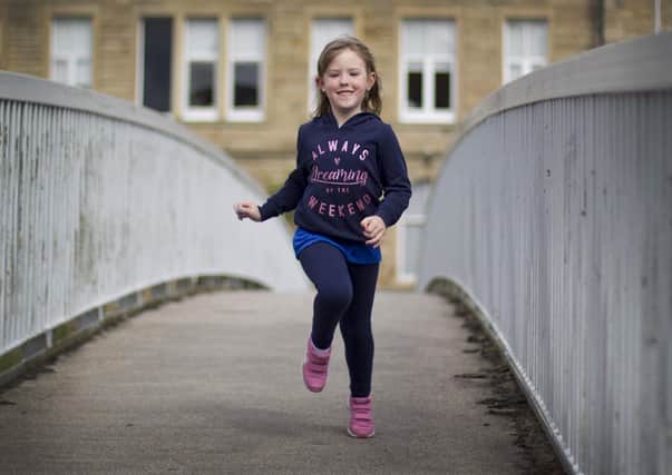Ella Ross, 6, from Hawick used her spare time to raise £1,548 for Borders Women's Aid by running a marathon over 26 days.