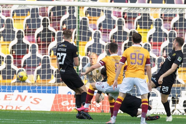 David Turnbull shoots Motherwell into a 1-0 lead against Livingston