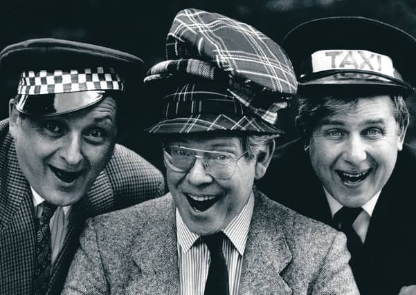 Scotland the What :- L_R Bill Hardie, George Donald and Srteve Robertson