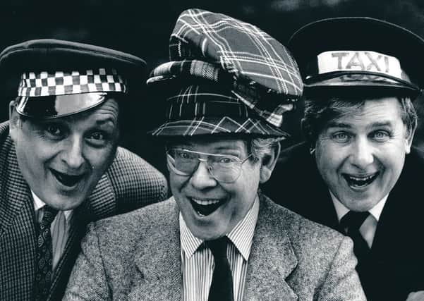 Scotland the What :- L_R Bill Hardie, George Donald and Srteve Robertson
