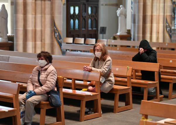 For the past few weeks places of worship have been open in Scotland only for individual prayer. Photo: John Devlin