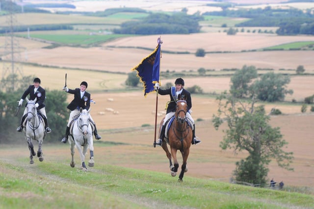 Riders at Branxton Hill five years ago.