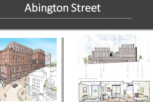 More images of the proposed accommodation to replace the former M&S building in Abington Street. The image in the top right is seen from the Matchbox Cafe angle. The image below right shows how the apartments could look