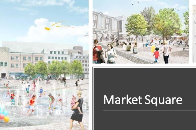 Market Square - Two rounds of public consultation have been carried out and feedback features heavily in the new designs. The Market Square is seen as the catalyst for wider redevelopment of the town centre, enhancing footfall and expanding opportunities for new businesses.