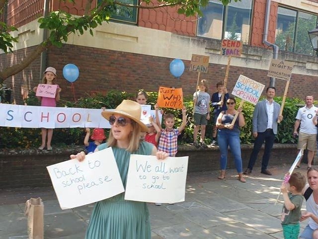 The scene of the protest. Photo: Tara Louise Molkenthin