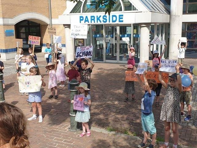 The scene of the protest. Photo: Tara Louise Molkenthin