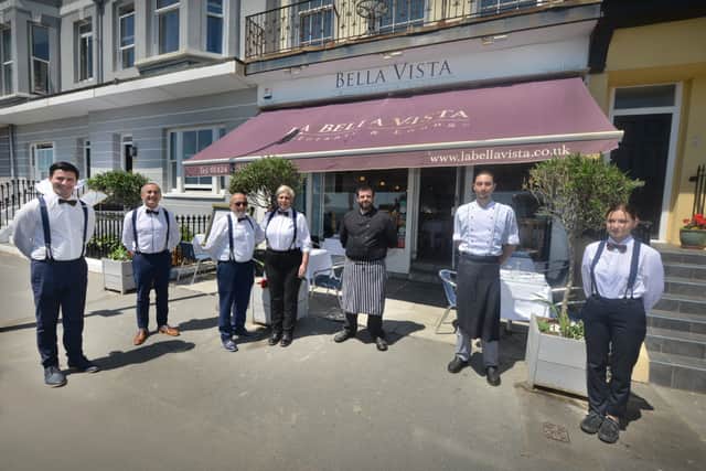 La Bella Vista in St Leonards getting ready to reopen on July 4 after the UK's lockdown due to coronavirus. SUS-200625-143142001