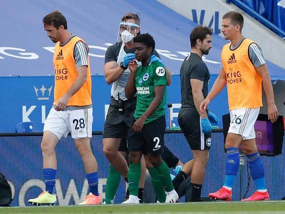 Brighton defender Tariq Lamptey had a bruising but impressive debut at Leicester