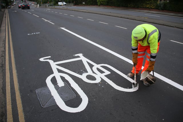 Entire lanes were given up to cyclists as people ditched their cars