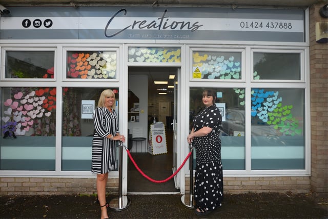 Creations Hair and Beauty Salon getting ready to reopen to the public on July 4 2020.

Owners Lesley Harding (left) and Laura Bates. SUS-200107-105104001